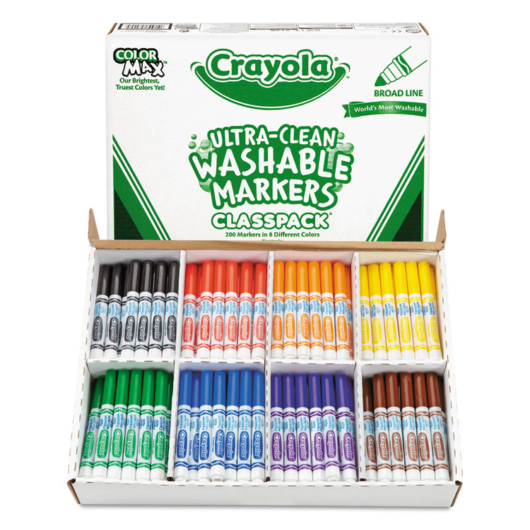 CRAYOLA CYO 588211 - Crayola Fine Line Markers Classpack - Fine Marker Point - As