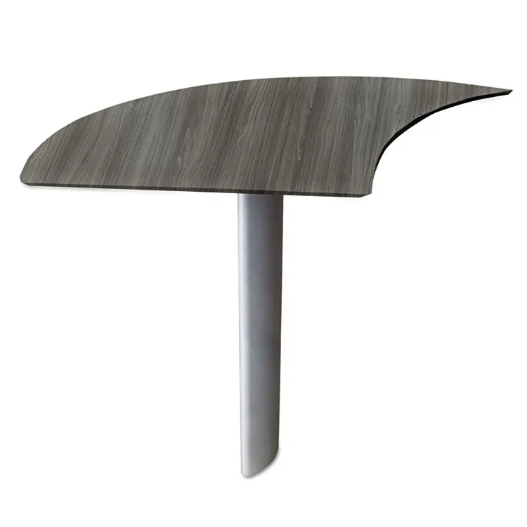 SAFCO PRODUCTS MLN MNDT72LGS — Mayline Gray Laminate Medina Casegoods Collection - 36 x 72 x 1 - Beveled Edge - Material: Polyvinyl Chloride (PVC) Edge, Steel - Finish: Gray, Laminate, Silver