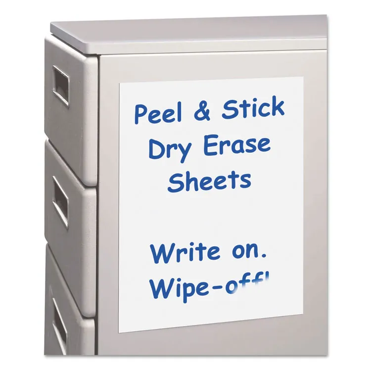 C-LINE CLI 57911 — C-Line Dry Erase Sheets - Peel & Stick, 11 X 8-1/2, 25/BX, 57911