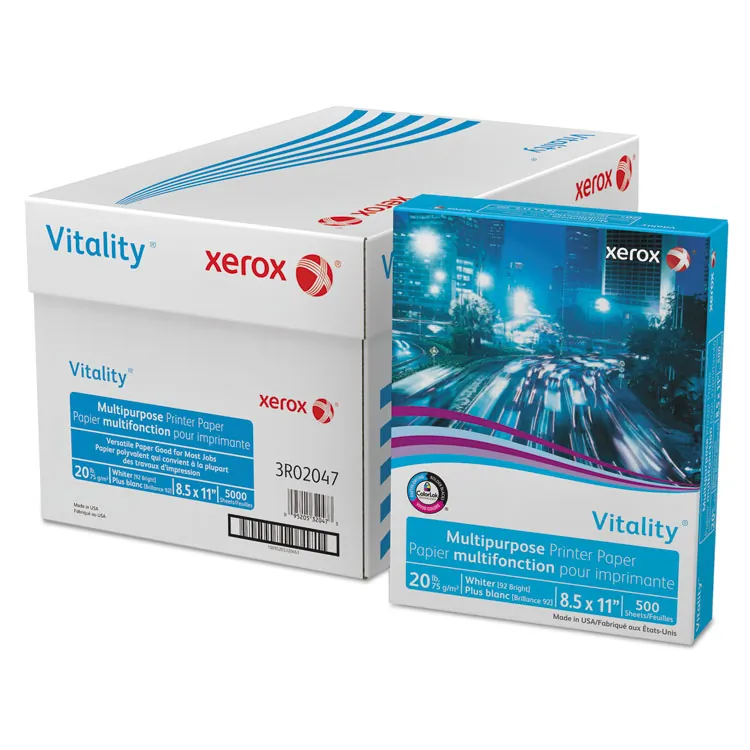 XEROX XER 3R03761 — Xerox Vitality Inkjet Copy & Multipurpose Paper - White - 92 Brightness - 90% Opacity - 11 x 17 - 20 lb Basis Weight - 1 / Ream - FSC