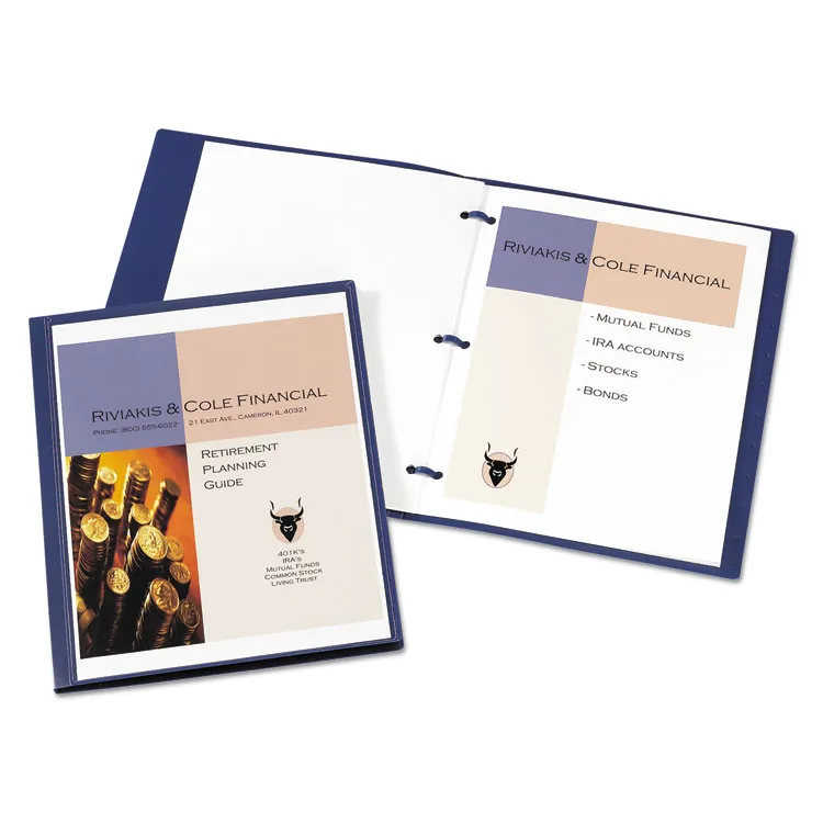 Avery Dennison AVE 47781 — Avery® Letter Report Cover - 1/2 Folder Capacity - 8 1/2 x 11 - 50 Sheet Capacity - 3 x Ring Fastener(s) - Polypropylene, Plastic - Clear, Gray - 1 Each