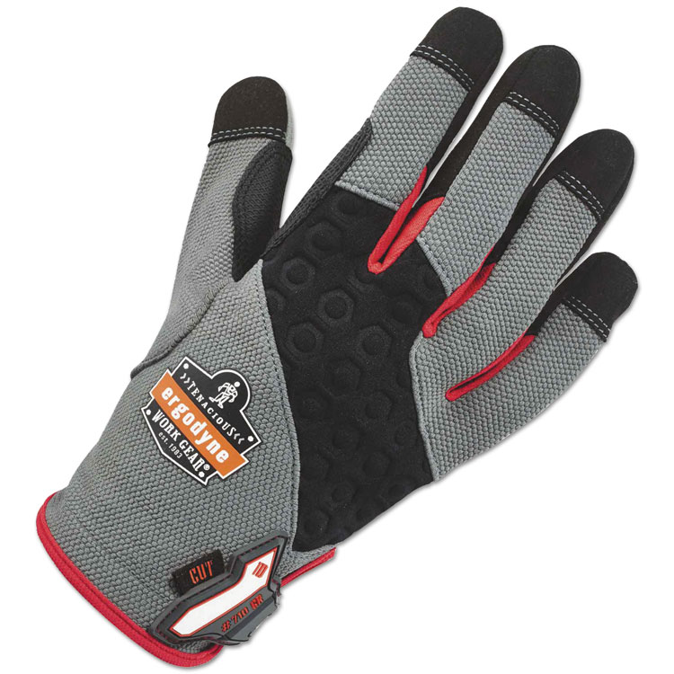 ERGODYNE 17123 - GLOVES,HD-CR,M,GY