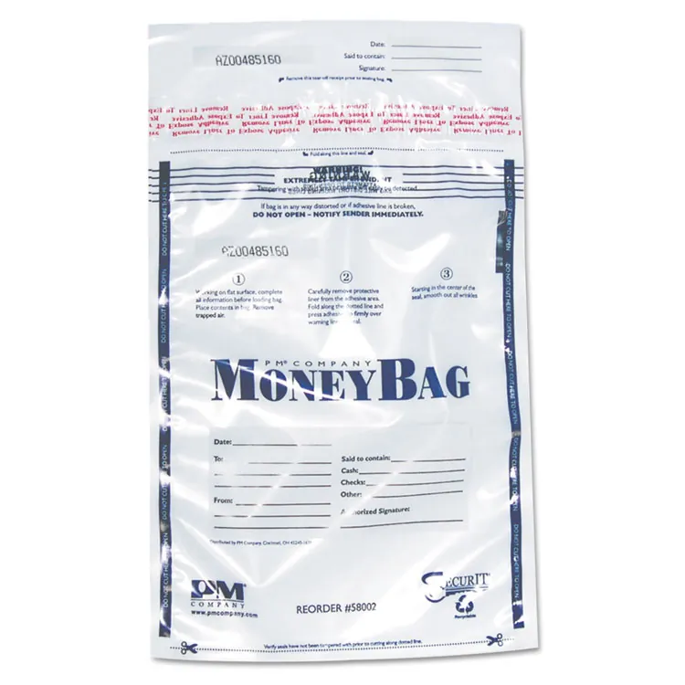 ICONEX ICX 94190069 — ICONEX 9x12 Disposable Deposit Bags - 9 Width x 12 Length - Clear - Plastic - 100/Pack - Money