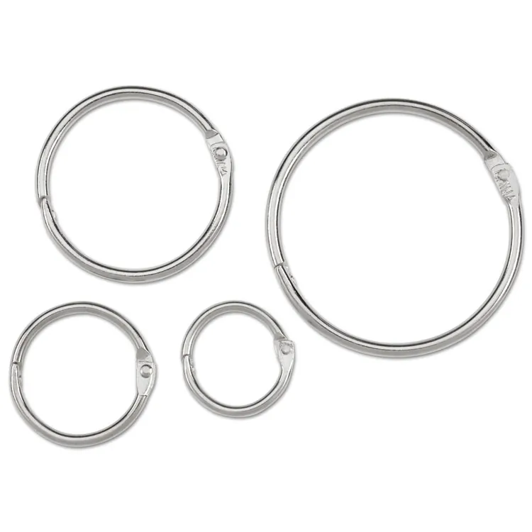 ACCO Brands A7072204A — ACCO Loose-Leaf Rings - 1.50" Maximum Capacity - 280 x Sheet Capacity - Silver - Nickel - 100 / Box
