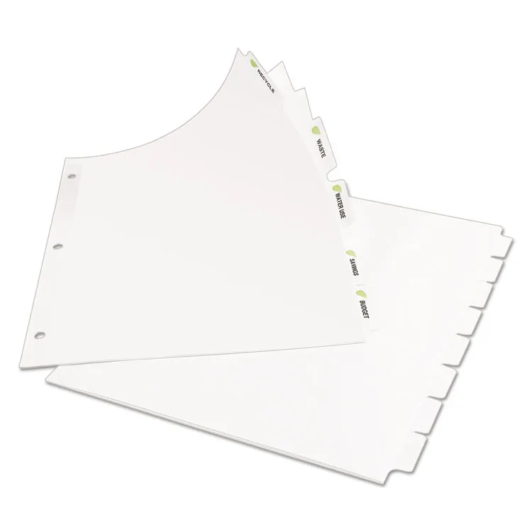 Avery Dennison AVE 11580 — Avery® Index Maker Index Divider - 25 x Divider(s) - 5 - 5 Tab(s)/Set - 8.5 Divider Width x 11 Divider Length - 3 Hole Punched - White Paper Divider - White Paper Tab(s) - 1