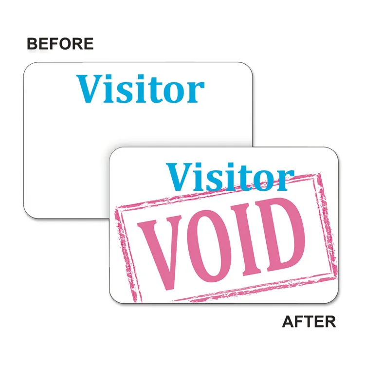C-LINE CLI 97004 — C-Line Time's Up! Self-Expiring Visitor Badges - One Day Spot Badge, Peel & Stick, 3 x 2, 100/BX, 97004