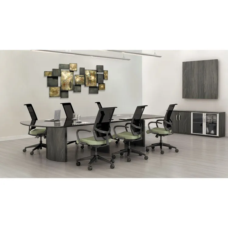 SAFCO PRODUCTS MLN MNMTSLLGS — Mayline Gray Laminate Conference Table Center Leg - Contemporary - 27.6 Width x 28.5 Depth x 29 Height - Steel - Gray, Laminate