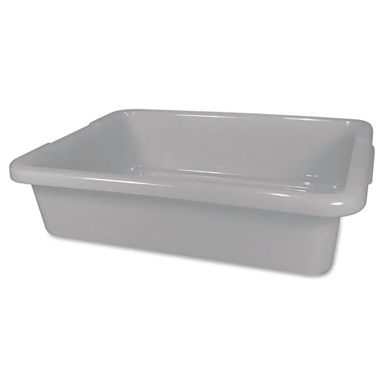 Rubbermaid FG334900GRAY — Rubbermaid Commercial 4.6G Bus/Utility Box - - Plastic - Dishwasher Safe - Gray - 1 Piece(s) Pieces per Serving(s) Each