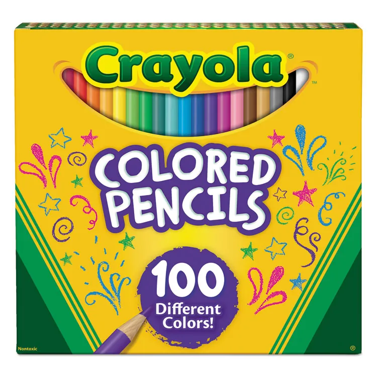 CRAYOLA CYO 684008 — Crayola Presharpened Colored Pencils - 3.3 mm Lead Diameter - Assorted Lead - Wood Barrel - 8 / Set