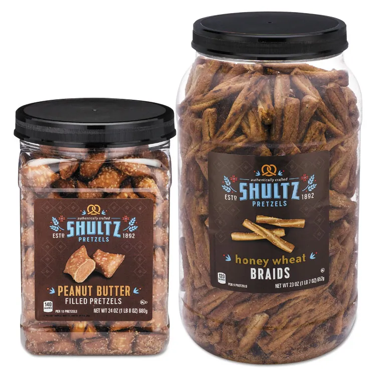 SHULTZ 6270 — Honey Wheat Pretzel Braids - 1.44 Oz Tub