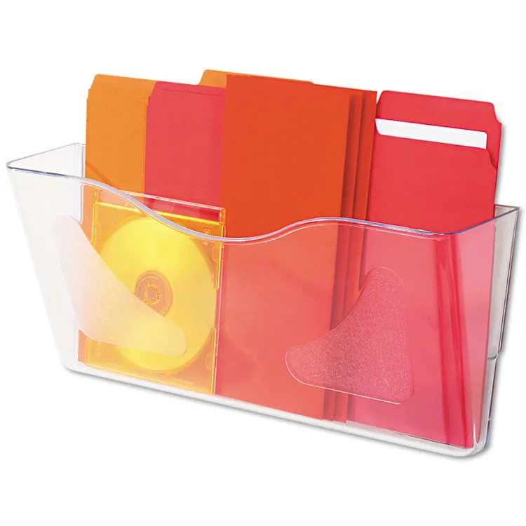 DEFLECTO DEF 63101 — Deflecto Euro-Style DocuPocket - 1 Pocket(s) - 7 Height x 15 Width x 4 Depth - Clear - Plastic - 1 Each