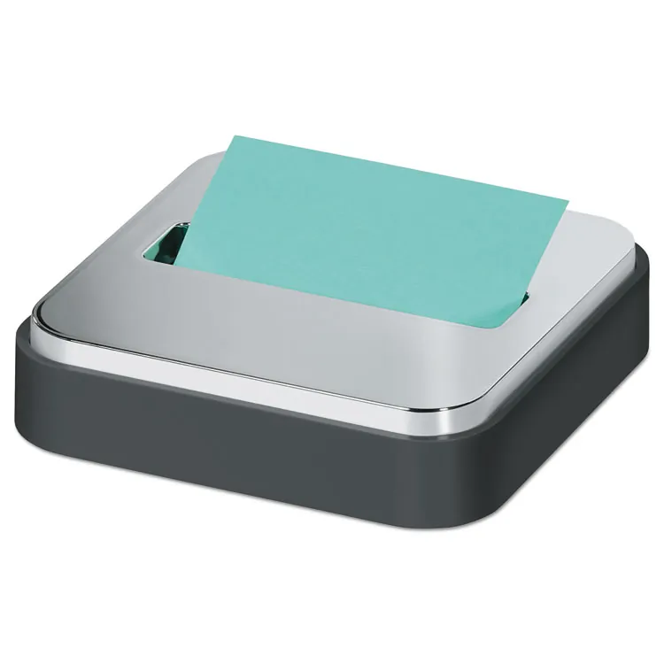 3M MMM STL330BK — Post-it® Steel Top Pop-Up Dispenser - 3 x 3 Note - 45 Sheet Note Capacity - Black
