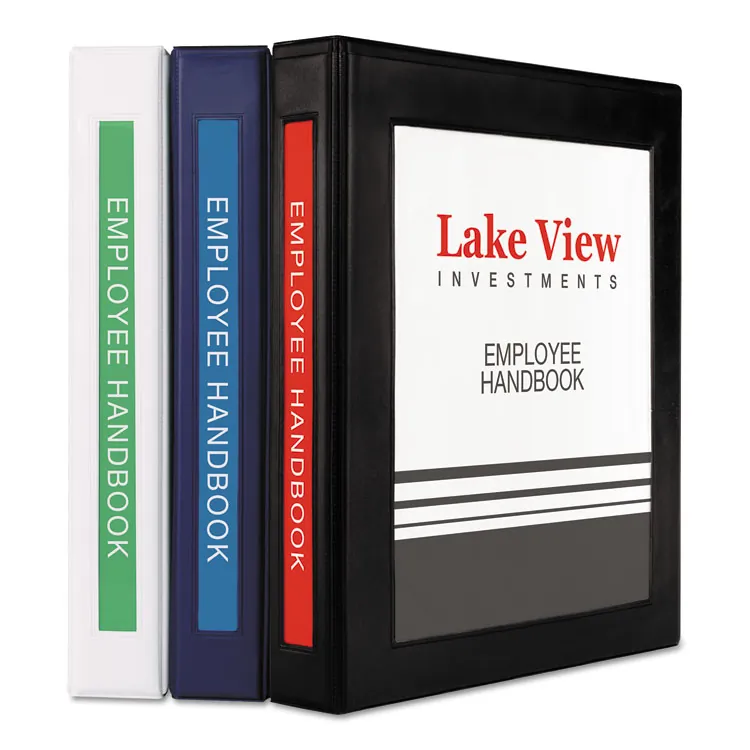 Avery Dennison AVE 68059 — Avery® Heavy-Duty Framed View 3-Ring Binder - 1 1/2 Binder Capacity - Letter - 8 1/2 x 11 Sheet Size - 400 Sheet Capacity - Ring Fastener(s) - 2 Internal Pocket(s) - Vinyl - Navy Blue - Recycled - Pocket, Heavy Duty, Business Card Holder, One Touch Ring, Locking Ring, Durable - 1 Each