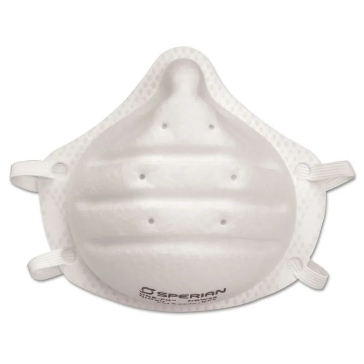 Honeywell HWL DC300N95 — Honeywell Molded Cup N95 Respirator Mask - Recommended for: Face, Grinding, Sanding, Woodworking, Masonry, Drywall, Home, Sweeping, Yardwork - Disposable, Latex-free, Lightweight, Strong, Non-allergenic, Head Strap, Flexible - One Size Size - Particulate, Airborne Particle, Saw Dust, Dust Protection - Non-woven Polypropylene, Fiber - White - 20 / Box