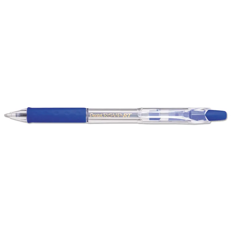 Pentel PEN BK93CRBP8M — Pentel Recycled Retractable R.S.V.P. Colors Pens - Medium Pen Point - 1 mm Pen Point Size - Refillable - Retractable - Assorted - Assorted Barrel - Metal, Stainless Steel Tip - 8 / Pack
