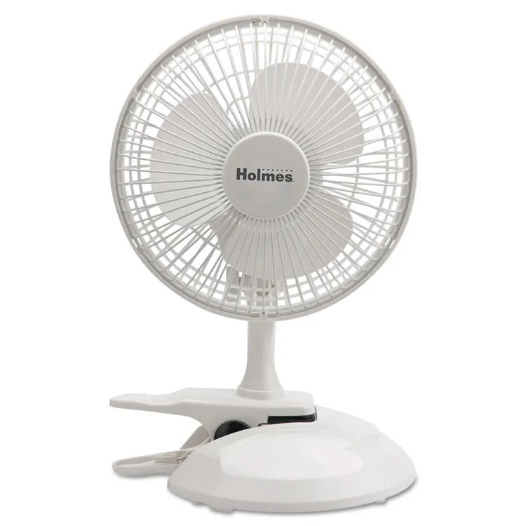 HOLMES HCF0611AWM — Holmes 6 Inch Clip/Table Personal Fan in White