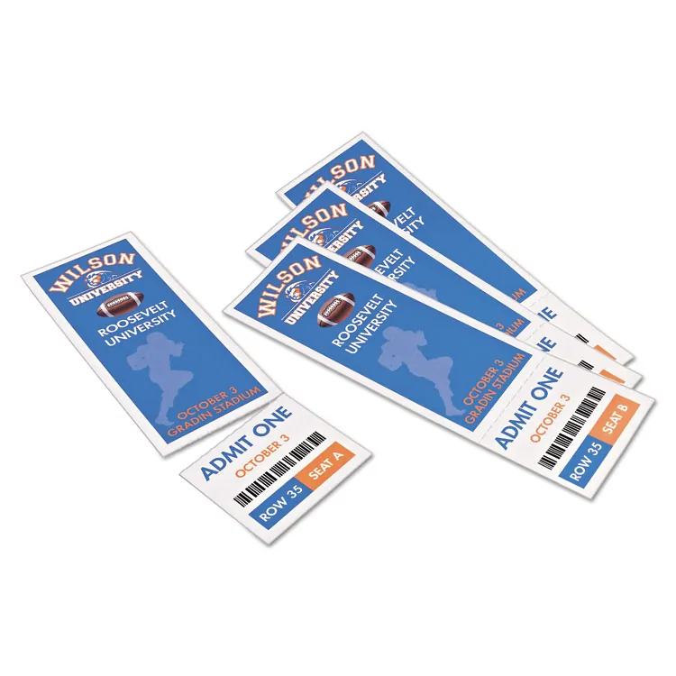 Avery Dennison AVE 16154 — Avery® Blank Printable Perforated Raffle Tickets - Tear-Away Stubs - Permanent Adhesive - Laser, Inkjet - Matte White - 20 / Sheet - 200 / Pack