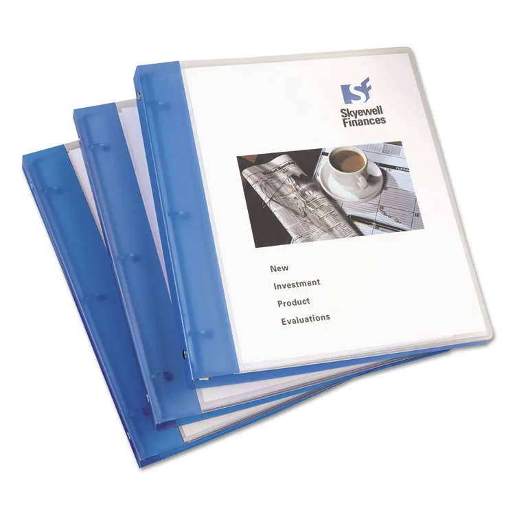 Avery Dennison AVE 17675 — Avery® Flexi-View 3 Ring Binder - 1 Binder Capacity - Letter - 8 1/2 x 11 Sheet Size - 175 Sheet Capacity - 3 x Round Ring Fastener(s) - Polypropylene - Blue - Flexible - 1 Each