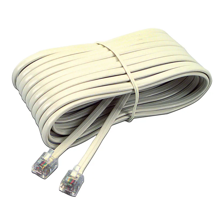 Softalk SOF 04020 — Softalk Line Extension Cord - 25 ft Phone Cable for Phone - First End: 1 x RJ-11 Male Phone - Second End: 1 x RJ-11 Male Phone - Extension Cable - Beige - 1 Each