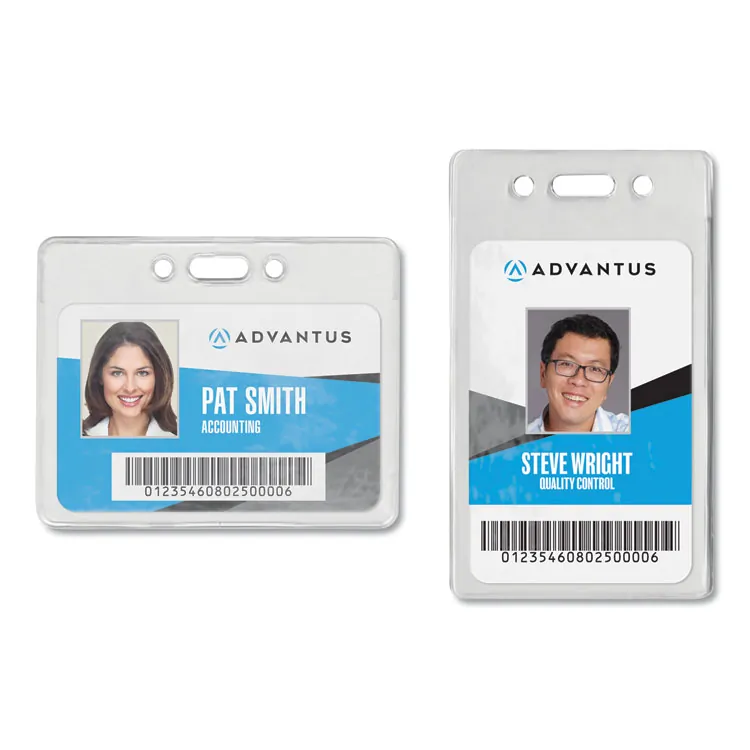 ADVANTUS CORPORATION AVT 75450 — Advantus Proximity Card Horizontal Badge Holder - Horizontal - 50 / Pack - Clear