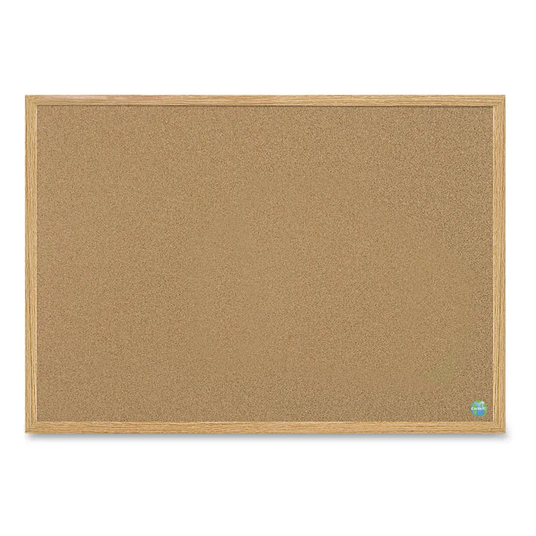 BI-SILQUE VISUAL COMMUNICATION PRODUCTS BVC SB0720001233 — MasterVision Recycled Cork Bulletin Boards - 36 Height x 48 Width - Cork Surface - Self-healing - Wood Frame - 1 Each