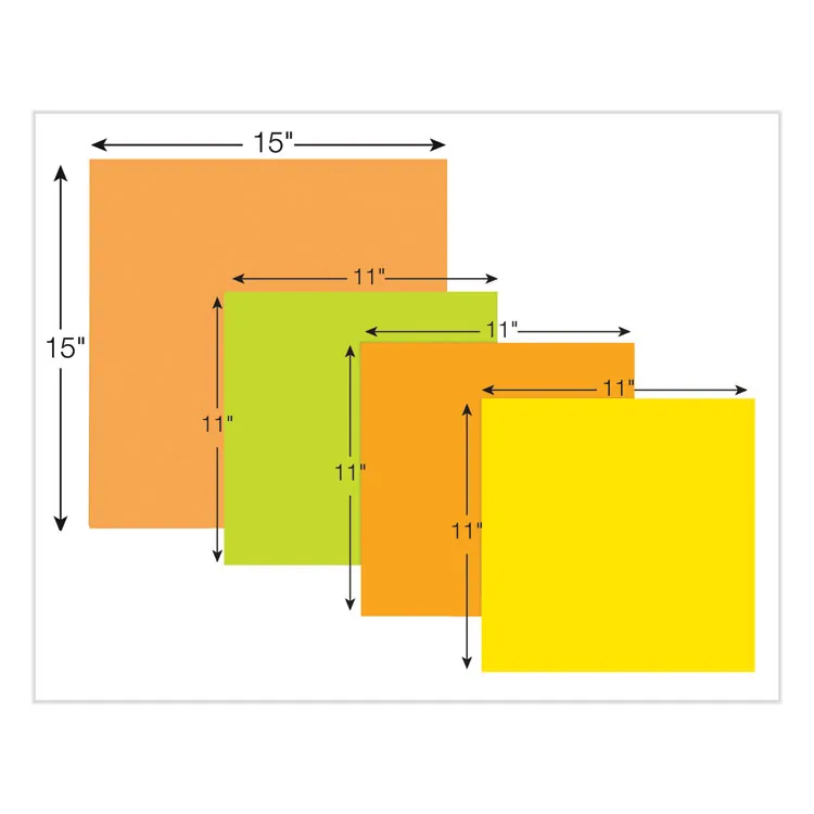 3M MMM BN11G — Post-it® Super Sticky Big Notes - 30 x Green - 11 x 11 - Square - 30 Sheets per Pad - Green - Sticky, Removable - 1 Each