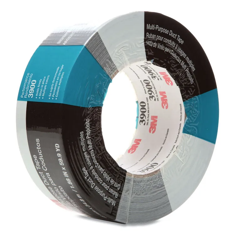 3M MMM 3900 — 3M Multipurpose Utility-Grade Duct Tape - 60 yd Length x 1.88 Width - 7.6 mil Thickness - 3 Core - Polyethylene - 8.10 mil - Polyethylene Coated Cloth Backing - 1 / Roll - Silver