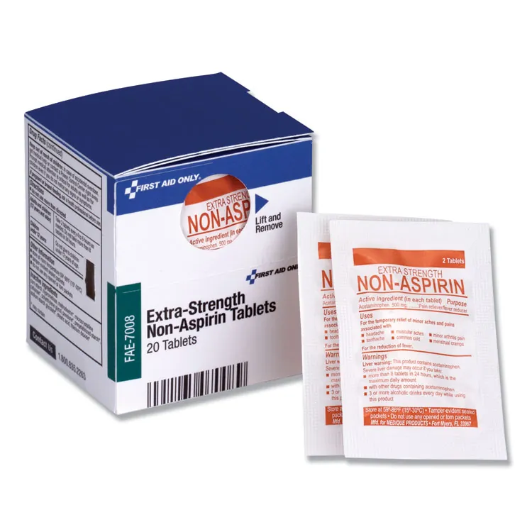 FIRST AID ONLY, INC. FAO FAE3010 — First Aid Only Visible Metal Detectable Bandages - 1 x 3 - 1Each - 25 Per Box - Blue