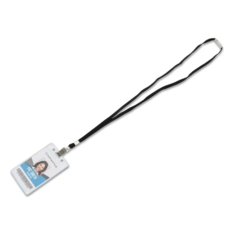 ADVANTUS CORPORATION AVT 75425 — Advantus 36 Deluxe Lanyard with J-Hook - 24 / Box - 36 Length - Red - Nylon, Cotton, Metal