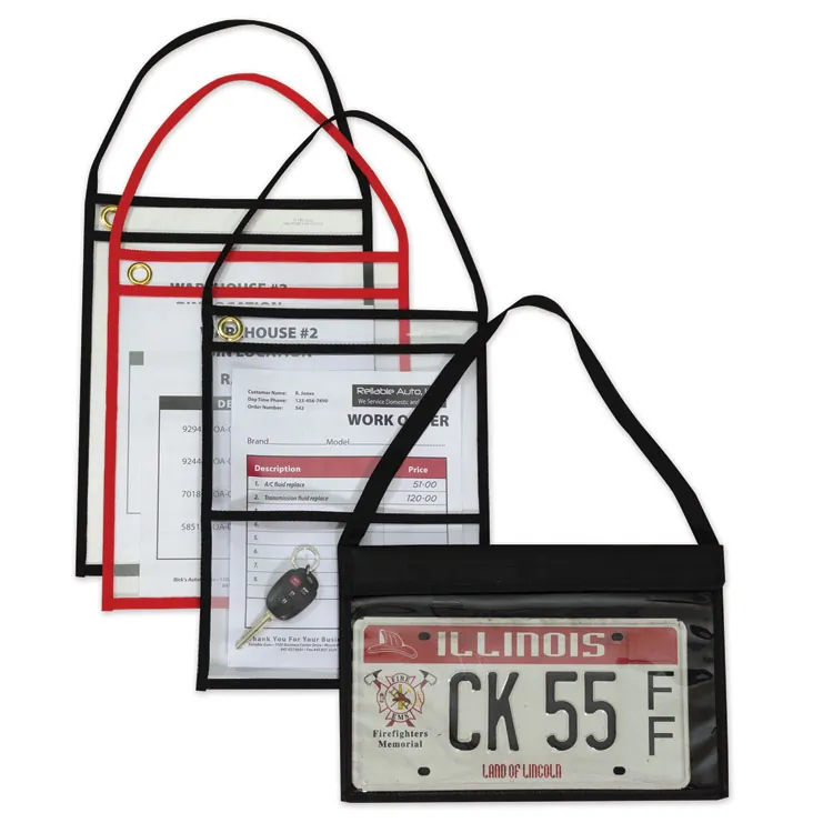 C-LINE CLI 41902 — C-Line License Plate Holder - Support 13 x 8.50 Media - 9.3 x 14 - Vinyl - 1 Each - Clear, Black, Black