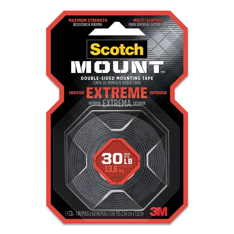 3M 414H — SCOTCH-MOUNT EXTREME DOUBLE-SIDED MOUNTING TAPE 414H, 1 IN X 60 IN (2,54 CM X 1,