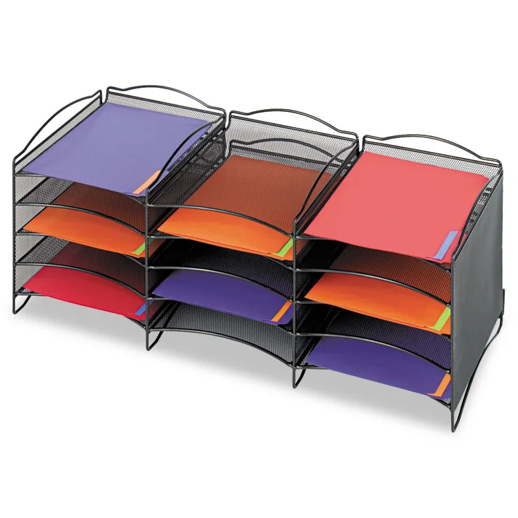 SAFCO PRODUCTS SAF 7770BL — Safco Onyx Mail Sorter - 500 x Sheet - 20 Compartment(s) - Compartment Size 3.75 x 11 x 12.50 - Sturdy - Black - 1 Each