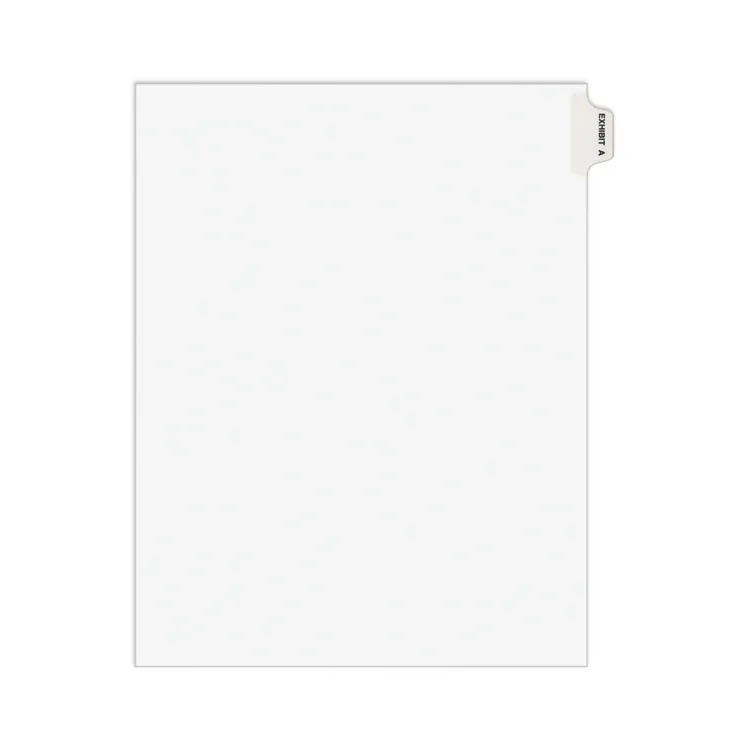 Avery Dennison AVE 01380 — Avery® Individual Legal Exhibit Dividers - Avery Style - 1 Printed Tab(s) - Character - J - 8.5 Divider Width x 11 Divider Length - Letter - White Paper Divider - Paper Tab(s) - 25 / Pack