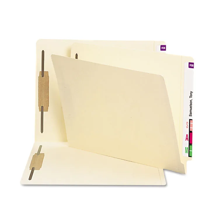 SMEAD MANUFACTURING CO. SMD 34116 — Smead Straight Tab Cut Letter Recycled Fastener Folder - 8 1/2 x 11 - 3/4 Expansion - 2 x 2B Fastener(s) - Manila - Manila - 10% Recycled - 50 / Box
