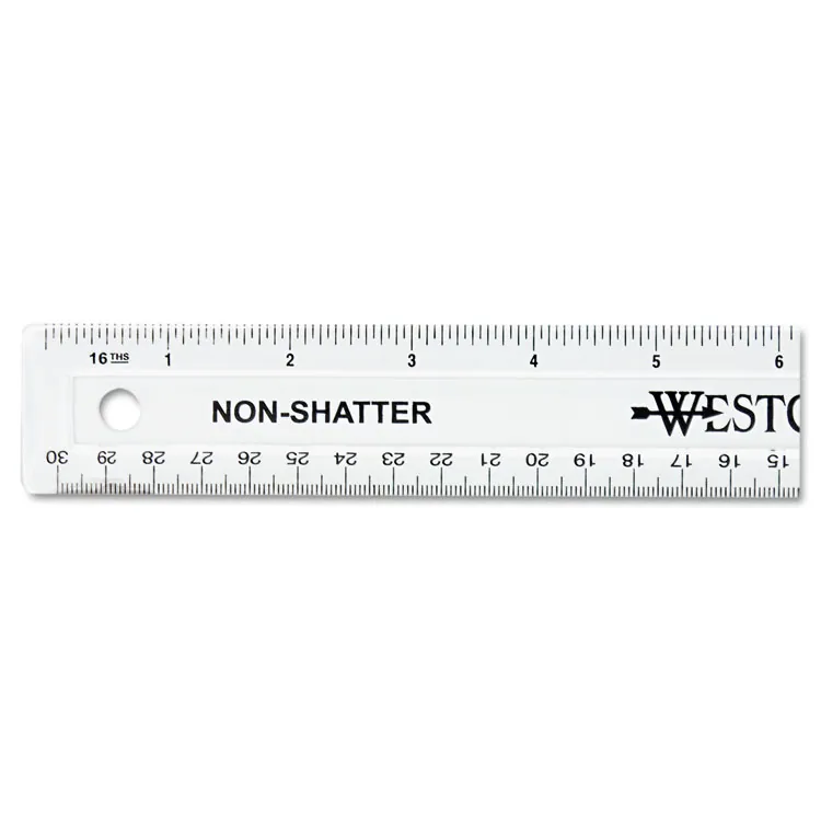 ACME UNITED CORPORATION ACM 13862 - Acme United 12 Shatterproof Ruler - 12 Length - 116 Graduati