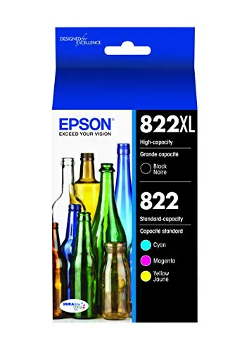 EPSON T822XL-BCS - EPSON T822 High Capacity Ink Cartridge Combo Pack