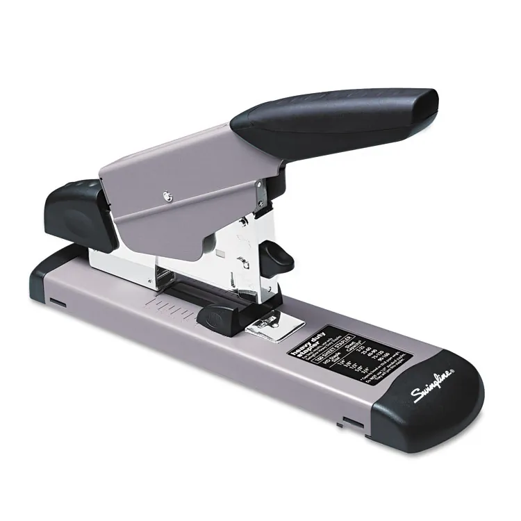 ACCO Brands S7039005A — Swingline Heavy-Duty Stapler - 160 of 20lb Paper Sheets Capacity - 210 Staple Capacity - Full Strip - 2.63" Throat Depth - 1 Each - Gray, Black - Metal