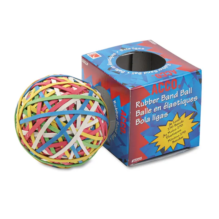 ACCO Brands ACC 72155 — Acco Rubber Band Ball - 0.8 Length x 0.1 Width - 1 Each - Assorted
