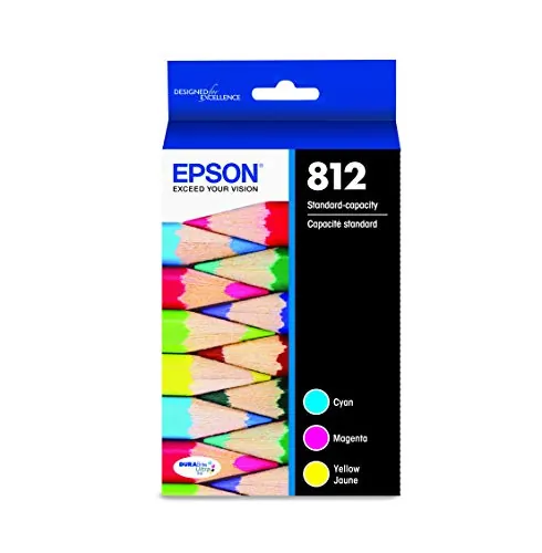 EPSON T812520-S — EPSON T812 Standard Capacity CMY Ink Cartridge Pack