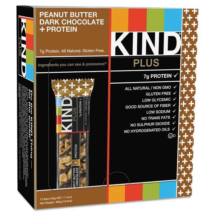 KIND LLC KND 17211 — KIND Cranberry Almond Plus Antioxidants Snack Bars - Cholesterol-free, Non-GMO, Individually Wrapped, Gluten-free - Cranberry, Almond - 1.40 oz - 12 / Box