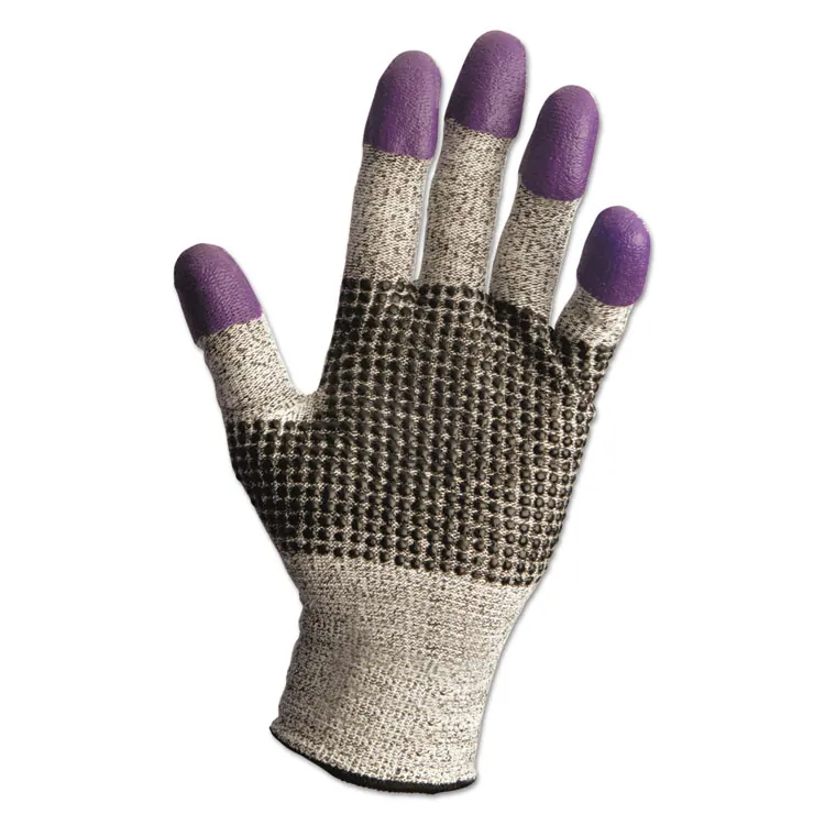 KIMBERLY CLARK KCC 97431 — KleenGuard G60 Level 3 Purple Nitrile Cut-Resistant Gloves - 8 Size Number - Medium Size - Nitrile - Purple - Ambidextrous, Cut Resistant - 2 / Pair