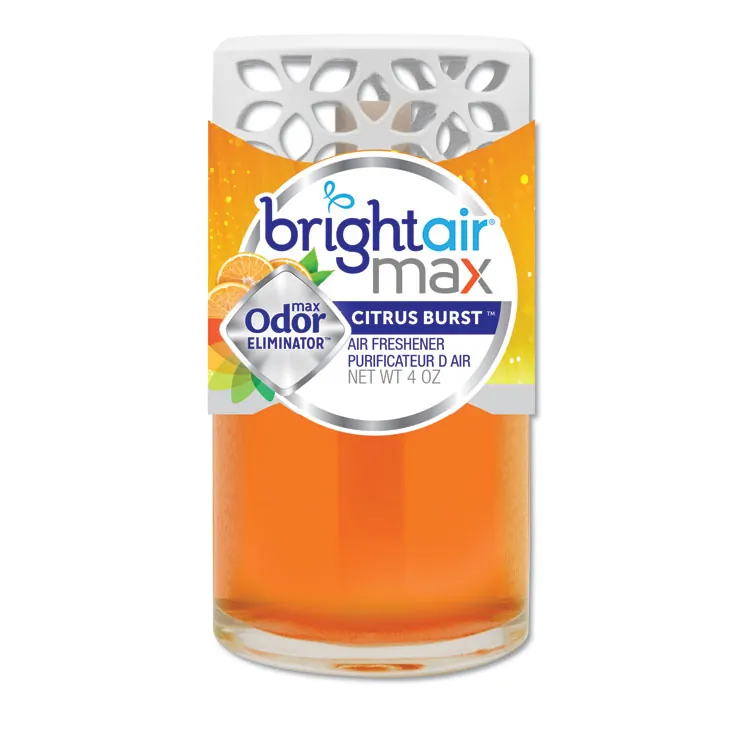 BRIGHT AIR 900439EA — Max Scented Oil Air Freshener - Cool & Clean, 4 Oz