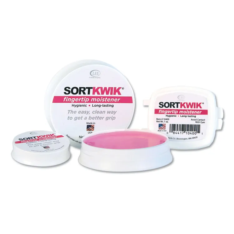 LEE PRODUCTS COMPANY LEE 10134 — LEE Sortkwik 1-3/4 oz Fingertip Moistener - White - Stainingless, Odorless, Non-toxic, Non-slip - 1 Each