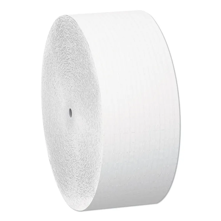 KIMBERLY CLARK KCC 07005 — Scott Coreless Jumbo Roll Tissue - 1 Ply - 3.78 x 2300 ft - 9 Roll Diameter - White - Fiber - Coreless, Non-chlorine Bleached - For Bathroom - 12 / Carton