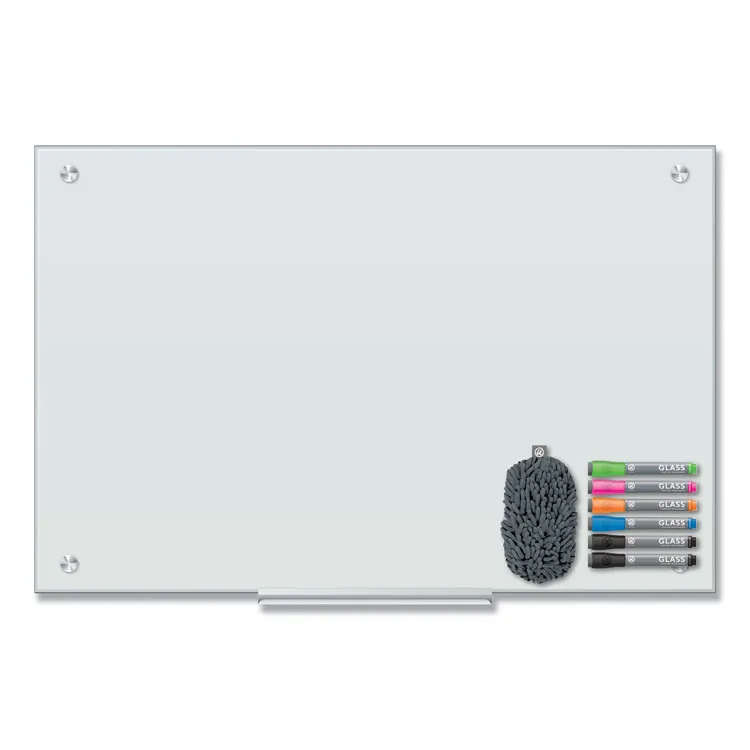 U BRANDS 3971U00-01 — 36" x 36" Magnetic Glass Dry Erase Board - White