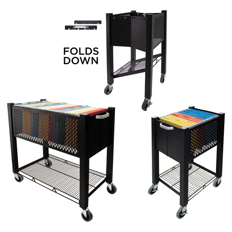 VERTIFLEX PRODUCTS VRT VF53002 - Vertiflex InstaCart Sidekick File Cart - 4 Casters - 2.75 Ca