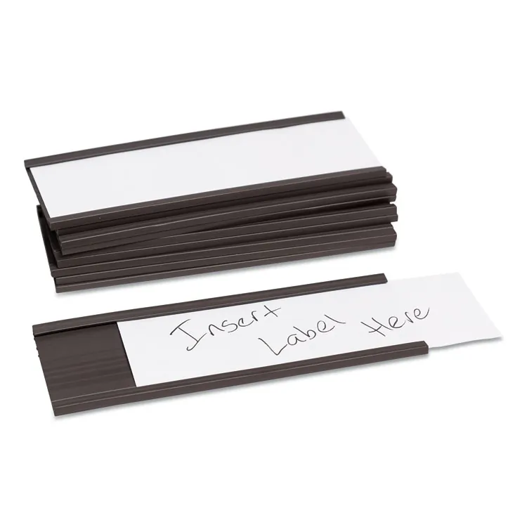 U BRANDS 5142U00-54 — Magnetic Card Holders - Black - 25 Pack - 2 x 1 Inches