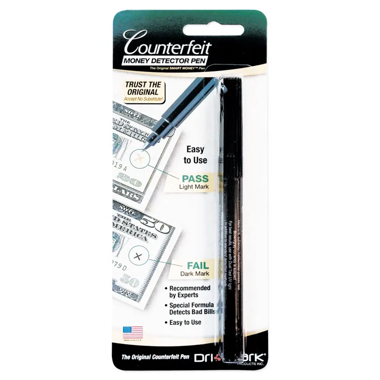 Dri-Mark 3513B-1 — Smart Money Counterfeit Detector Pen - 3 Pack