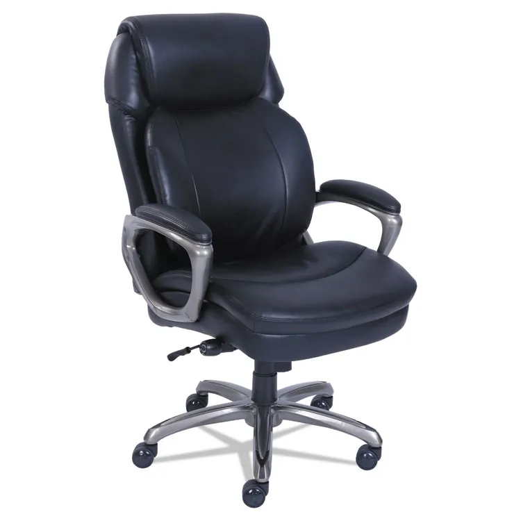 LF PRODUCTS PTE LTD 48965 — High Back Executive Chair in Black with Slate Base