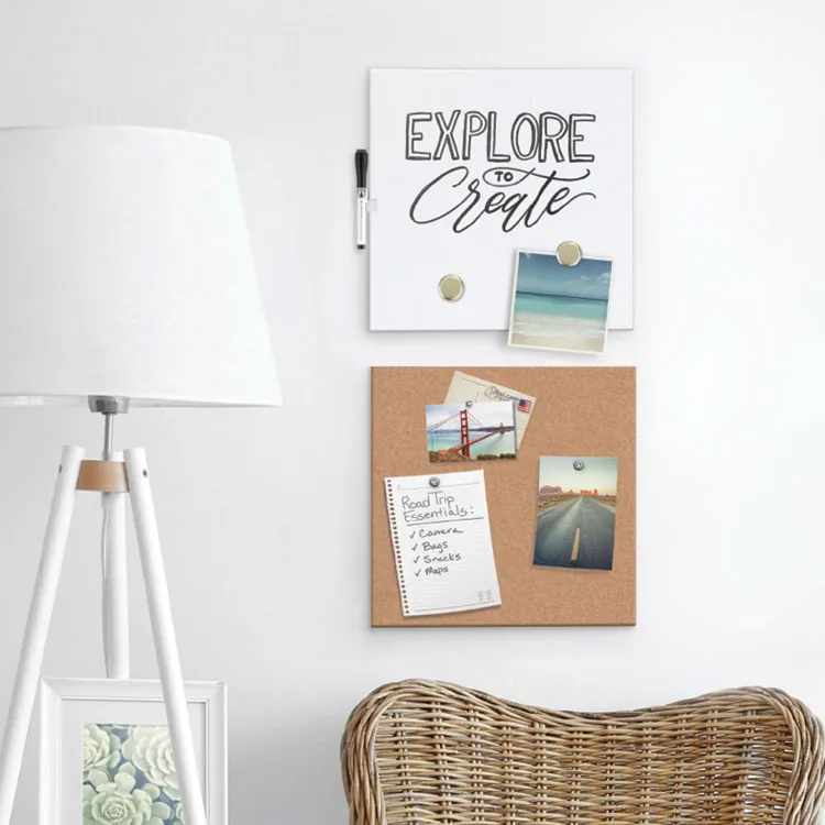 U BRANDS 3888U00-01 — White and Natural Tile Board Value Pack - 2 Sets